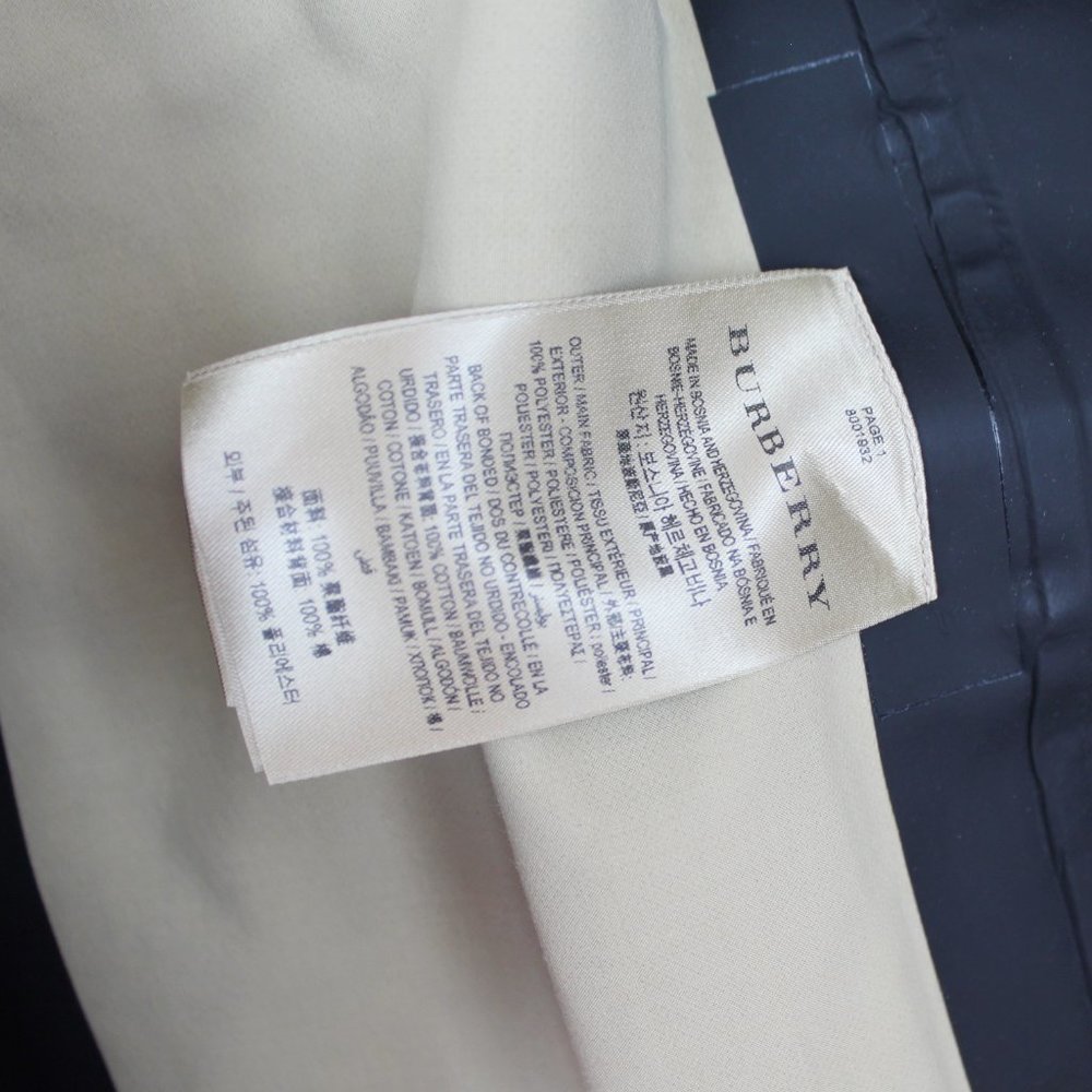 NWT Burberry Check Rain Trench Coat, US 4 - Picture 16 of 16